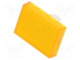 Actuator lens; 22mm; 61; Colour: yellow transparent; Mat: plastic