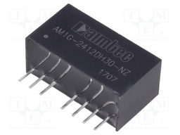 Converter: DC/DC; 1W; Uin: 18÷36V; Uout: 12VDC; Uout2: -12VDC; SIP8