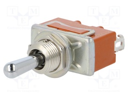 Switch: toggle; Pos: 3; SP3T; (ON)-OFF-(ON); 15A/250VAC; 15A/30VDC