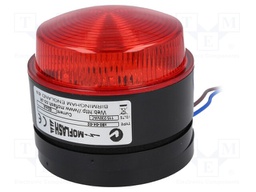 Signaller: lighting; flashing light; red; Series: X80; 85÷265VAC
