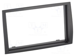 Radio frame; Citroën,Fiat,Opel,Peugeot; 2 DIN; black