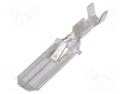 Terminal: flat; 6.3mm; 0.8mm; male; 0.5÷1.5mm2; crimped; for cable