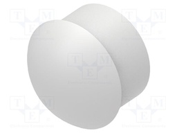 Stopper; polyamide; light grey; L: 20.2mm; -20÷100°C; Entrelec