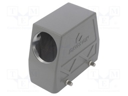 Enclosure: for HDC connectors; size D16B; for cable; angled; PG29