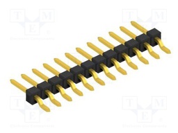 Connector: pin strips; pin header; male; PIN: 12; 2.54mm; SMT; 1x12