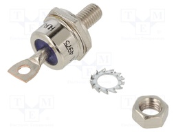 Diode: stud rectifying; 600V; 1.2V; 95A; cathode to stud; DO203AB