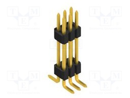 Connector: pin strips; pin header; male; PIN: 6; 1.27mm; SMT; 2x3