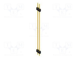 Connector: pin strips; pin header; male; PIN: 2; 2.54mm; THT; 2x1
