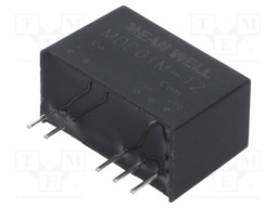 Converter: DC/DC; 1W; Uin: 10.8÷13.2V; Uout: 12VDC; Uout2: -12VDC