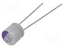 Capacitor: polymer; 120uF; 20VDC; ESR: 25mΩ; SEPF; SMD; ±20%