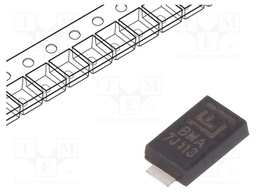 Diode: transil; 600W; 17.6V; 24.6A; unidirectional; ±5%; DO221AC