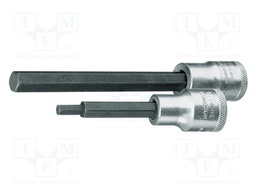 Socket; hex key,socket spanner; 7mm; 1/2"; Chrom-vanadium steel
