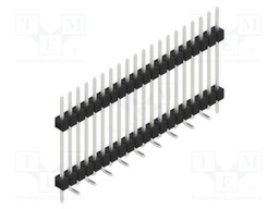 Connector: pin strips; pin header; male; PIN: 20; 2.54mm; SMT; 1x20