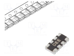 Resistor network: Y; 33Ω; SMD; No.of resistors: 4; 62.5mW; ±5%; 50V