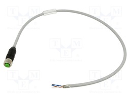 Cable: for sensors/automation; M12; straight; 0.5m; plug; 7000; PUR