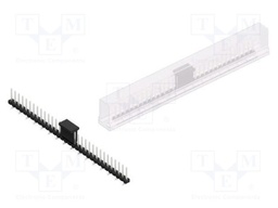 Connector: pin strips; pin header; male; PIN: 32; 2.54mm; SMT; 1x32