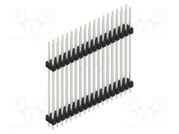 Connector: pin strips; pin header; male; PIN: 36; 2.54mm; THT; 2x18