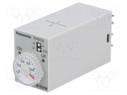 Timer; 0,05min÷10h; DPDT; 250VAC/7A; 24VDC; socket; -10÷50°C; PIN: 8