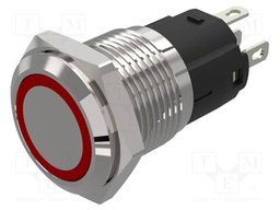 Switch: vandal resistant; Pos: 2; SPDT; 3A/240VAC; 3A/240VDC; ON-ON