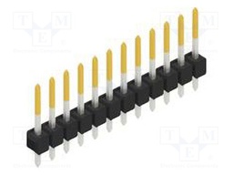 Connector: pin strips; pin header; male; PIN: 12; 2.54mm; THT; 1x12
