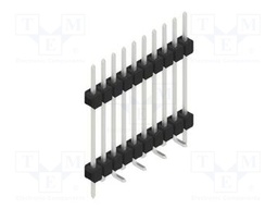 Connector: pin strips; pin header; male; PIN: 10; 2.54mm; SMT; 1x10
