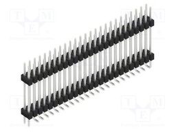 Connector: pin strips; pin header; male; PIN: 50; 2.54mm; SMT; 2x25