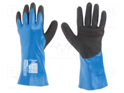 Protective gloves; Size: 10,XL; blue; HPPE,nitryl,polyester