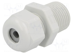 Cable gland; NPT3/8"; IP68; Mat: polyamide; light grey; UL94V-0