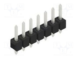 Connector: pin strips; pin header; male; PIN: 7; 2.54mm; THT; 1x7
