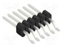 Connector: pin strips; pin header; male; PIN: 6; 1.27mm; SMT; 1x6