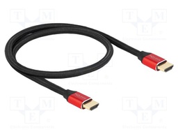 Cable; HDMI plug,both sides; textile; HDMI 2.1,Ultra High Speed