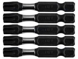 Screwdriver bit; Torx®; Kind: impact; Overall len: 50mm; 5pcs.