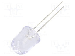 LED; 10mm; green; 7000÷8400mcd; 30°; 3÷5V; 20mA; Variant: blinking