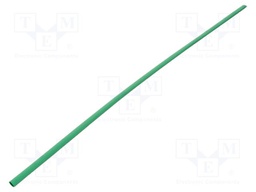 Heat shrink sleeve; glueless; 2: 1; 9.5mm; L: 1m; green; polyolefine