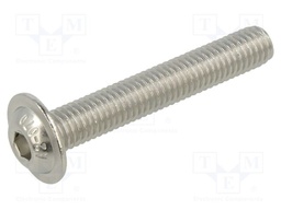 Screw; M8x40; 1.25; Head: button; hex key; 5mm; A2 stainless steel
