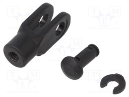 Fork joint; Øhole: 20mm; Thread: M20; Mat: igumid G; Pitch: 2,5