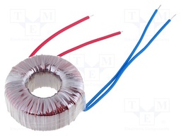 Transformer: toroidal; 60VA; 230VAC; 24V; 2.5A; 0.8kg; Leads: cables