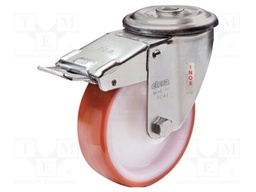 Transport wheel; Ø: 80mm; W: 30mm; H: 107mm; torsional with lock