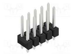Connector: pin strips; pin header; male; PIN: 10; 2.54mm; THT; 2x5