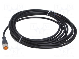 Connection lead; M12; PIN: 4; straight; 5m; PVC; female