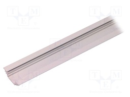 Profiles for LED modules; angular,recessed; white; L: 1m; 45°