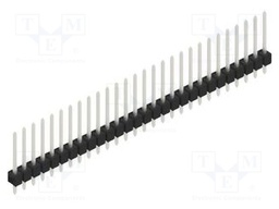 Connector: pin strips; pin header; male; PIN: 28; 2.54mm; THT; 1x28