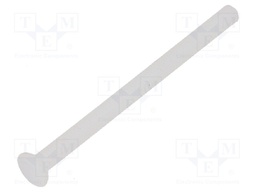 Screw; M3x42; 0.5; Head: countersunk; slotted; 1mm; polyamide