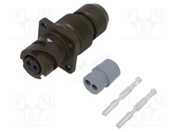 Connector: circular; VG95234; socket; female; PIN: 2; with contacts