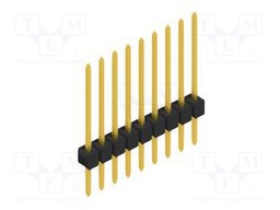 Connector: pin strips; pin header; male; PIN: 9; 2.54mm; THT; 1x9