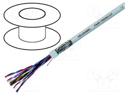 Wire; LiYCY-P; 16x2x0,25mm2; tinned copper braid; PVC; grey; 350V