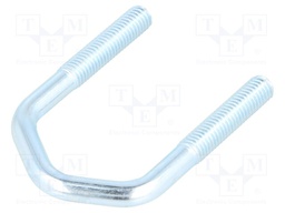 U-bolt; D; steel; zinc; Thread len: 35mm; Int.width: 35mm; H: 65mm