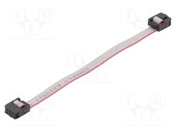 Ribbon cable with IDC connectors; 6x28AWG; Cable ph: 1.27mm