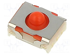 Tactile Switch, MICON 5 Series, Top Actuated, Surface Mount, Round Button, 300 gf, 100mA at 35VDC