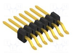 Connector: pin strips; pin header; male; PIN: 7; 1.27mm; SMT; 1x7